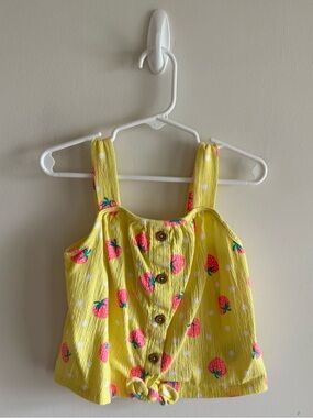 Cynthia Rowley Girls’ Strawberry Print Top
